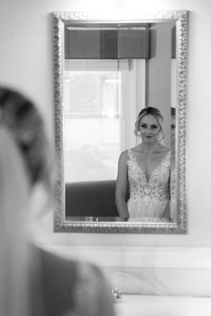 Bride black and white