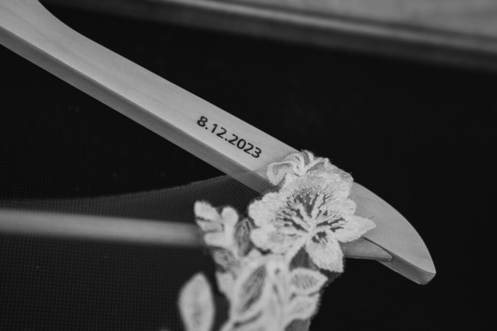  black and white detail wedding photo