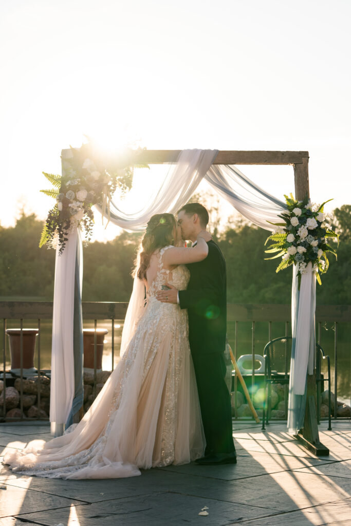 Southern Indiana Wedding Photography First Kiss