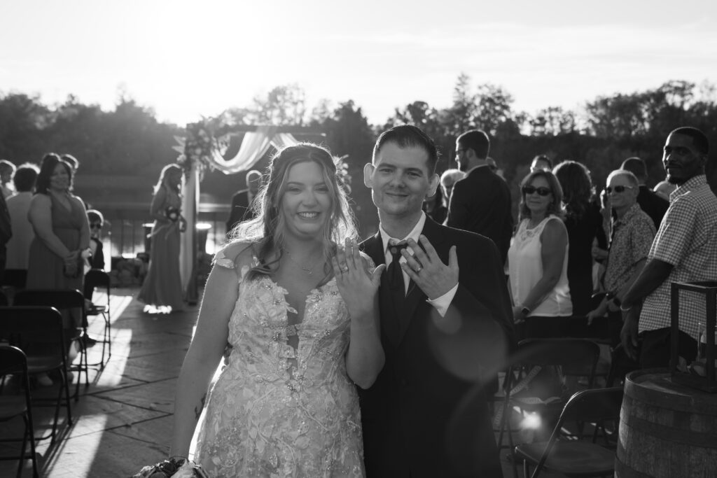 Black and White Southern Indiana Wedding