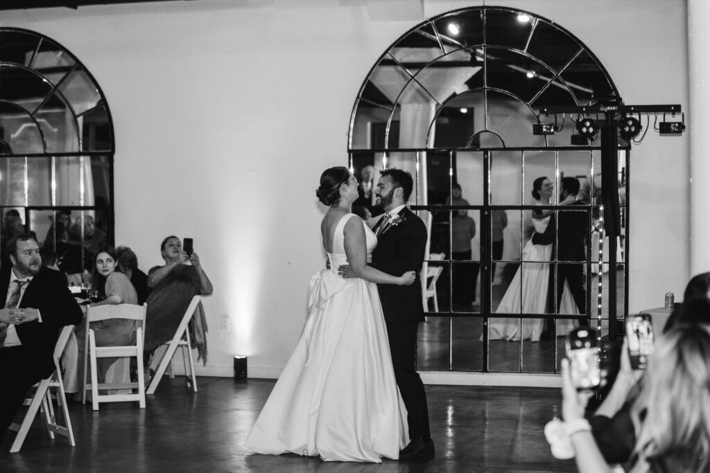 Intimate Backyard Ceremony First Dance