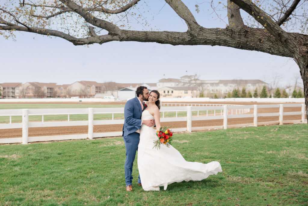 Lexington Kentucky Wedding windy portraits